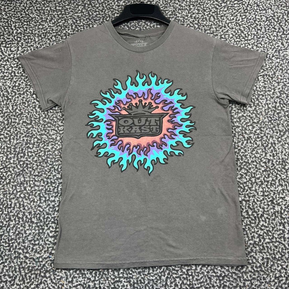 Outkast Graphic Shirt Women Small Gray Short Sleeve Crewneck Cotton S